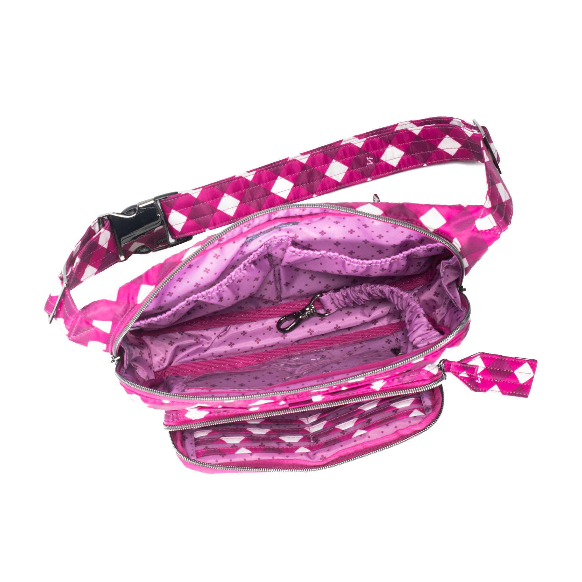 Hitch Belt Bag - GINGHAM BERRY - HitchClassic_GinghamBerry_05